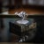 Vintage 20th century english solid silver statue on a marble base, modelled as a greyhound in full stride, capturing the...