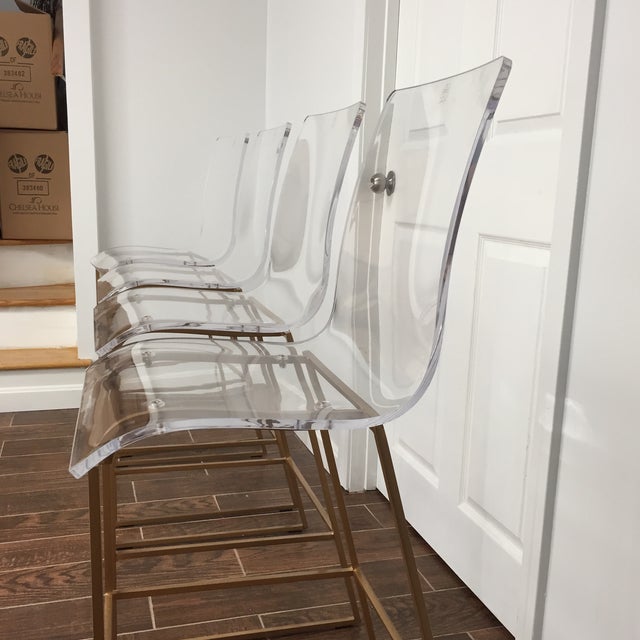 Modern Style Gabby Acrylic King Counter Stools Set of 4 Chairish