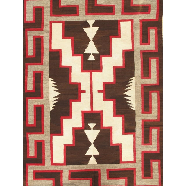 A rare and striking Navajo Rug early 20th-century Navajo weaving, Crystal-style For Sale - Image 16 of 16