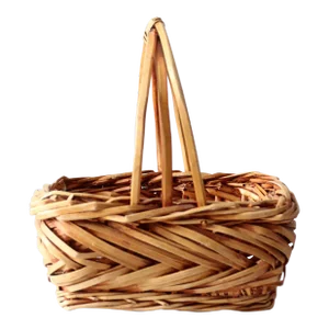 Vintage Wooden Handle Basket
