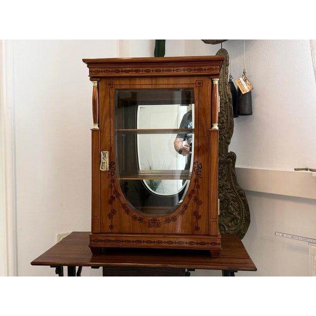 Antique Empire Column Bookcase For Sale - Image 6 of 13
