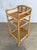 Mid-Century Modern Restored 1950s Mid-Century Rattan & Wicker Three-Tier Book/Magazine Holder For Sale - Image 3 of 7
