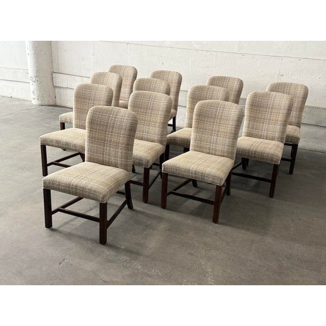 Contemporary Century Furniture Gavin Side Dining Room Chairs, Set of Twelve For Sale - Image 3 of 12