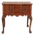 19th Century English Walnut Two Drawer Table For Sale