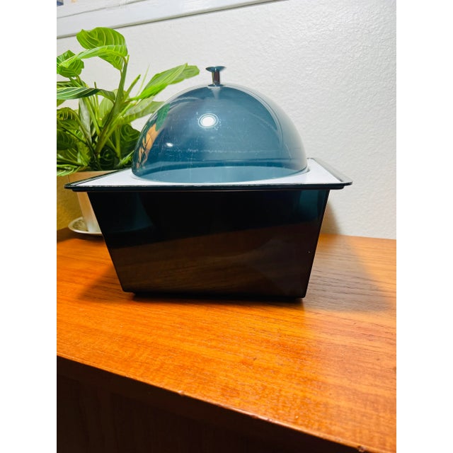 Mid Century Space Age Smoked Lucite Ice/Chill Bucket For Sale - Image 4 of 7