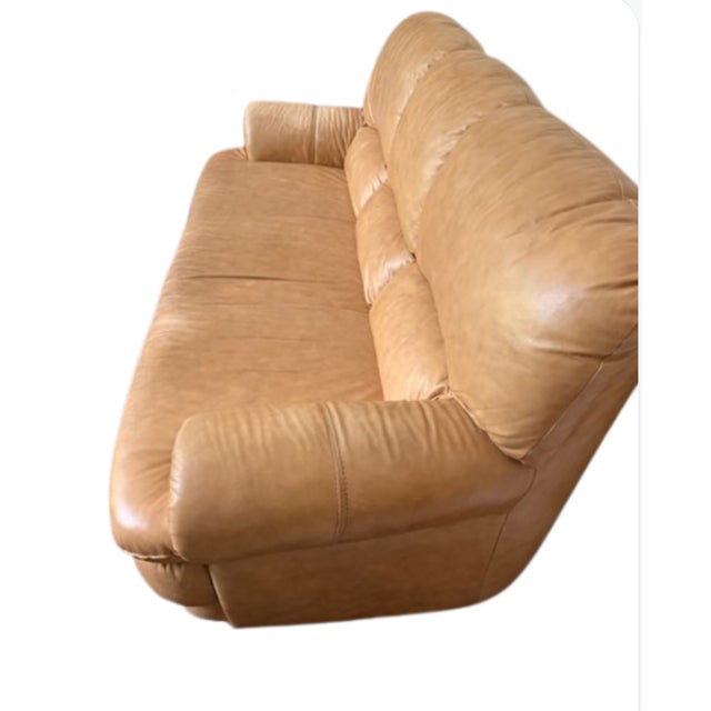 Chateau d'Ax Italian Leather 3 Seater Sofa Y2k For Sale In Portland, OR - Image 6 of 17