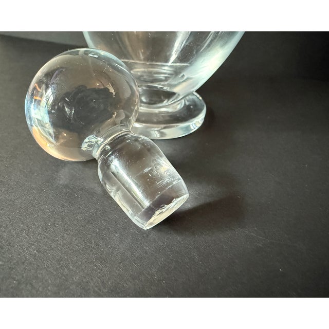 Handblown Clear Glass Perfume Bottle, Cruet or Vase For Sale - Image 4 of 7