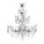 Mid 20th Century Fine Quality Six-Arm Crystal Chandelier, Schoenbeck Lighting Attributed For Sale