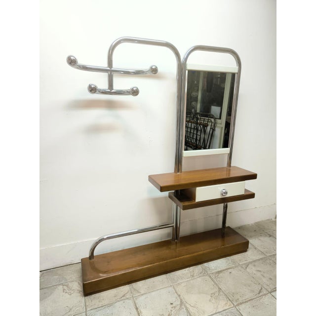 Entrance Coat Rack with Mirror, 1970s For Sale - Image 9 of 18
