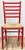Farmhouse Vintage Red Ladderback Rush Seat Dining Chairs, S/5 For Sale - Image 3 of 11