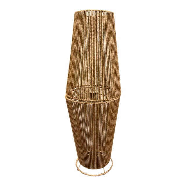 Large Braided String Lamp For Sale
