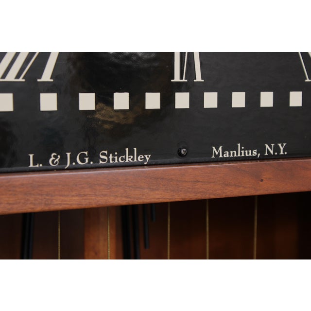 2000 - 2009 Stickley Cherry 21st Century Grandfather Clock For Sale - Image 5 of 18