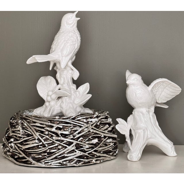Contemporary Harry Slatkin Vintage Bird Nest Plinth or 3-Wick Candle Holder Base For Sale - Image 3 of 11