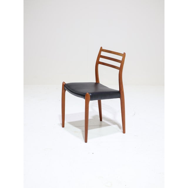 1960s Model 78 Dining Chairs in Teak by Niels Otto Møller for J.L. Møllers, Denmark, 1960s, Set of 6 For Sale - Image 5 of 14