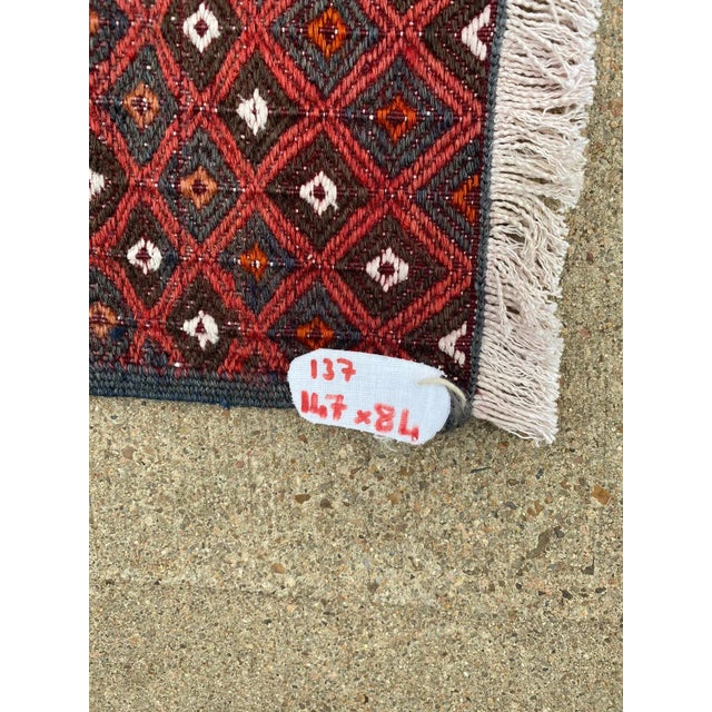 Antique Armenian Handmade Embroidered Soumak Area Rug For Sale - Image 10 of 13