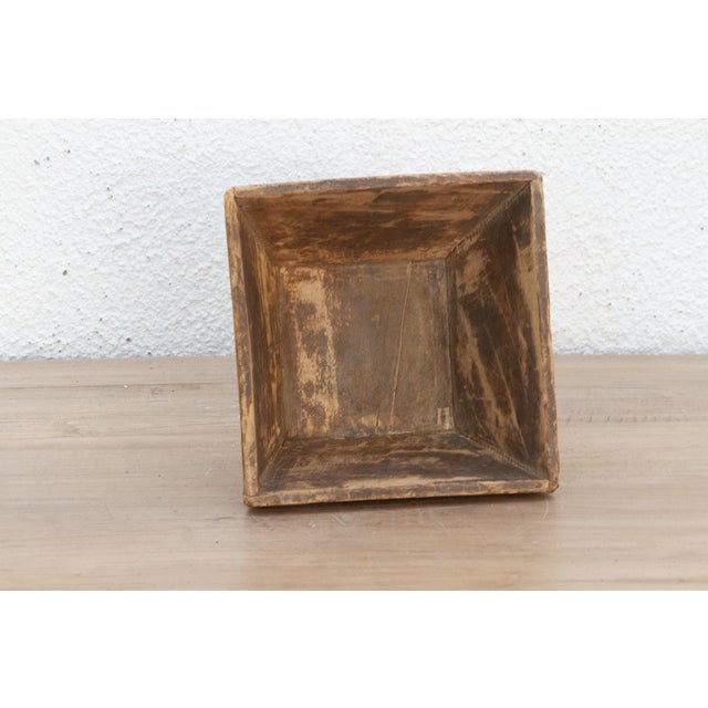 1950s Small Vintage Harvest Wood Box For Sale - Image 5 of 6