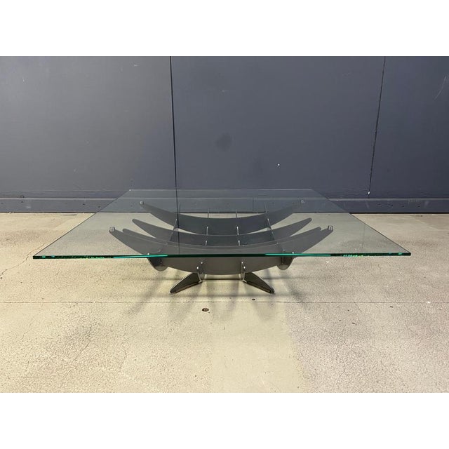 1990s Atlas Coffee Table with Glass by Cattelan, Italy, 1990s For Sale - Image 5 of 12