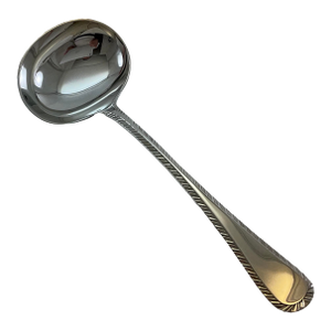 1980s Silver Sauce/Gravy Ladle, Feather Edge.