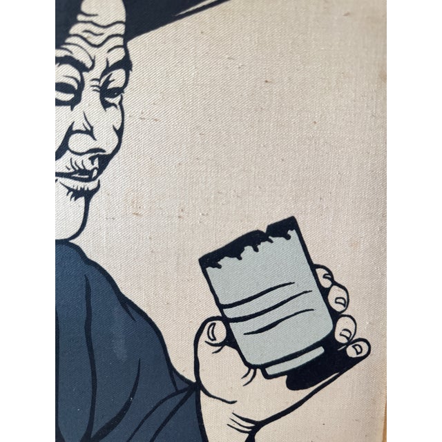 Vintage Asian Figural Textile Art Panels in Wood Frames – Pair For Sale - Image 4 of 12