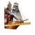 1950s Yankee Clipper Ship Wooden Sailing Boat‎ Wood Mantel Display Decor Vintage For Sale - Image 14 of 15