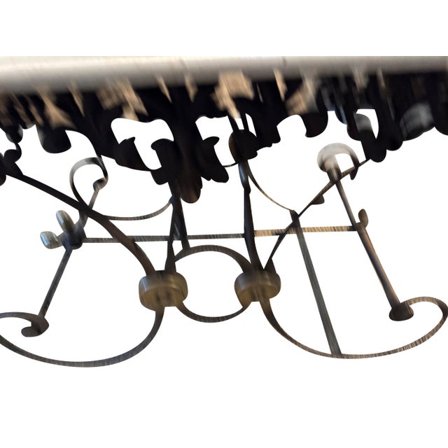 French Mid 20th Century French Pastry Table with Marble Top For Sale - Image 3 of 18