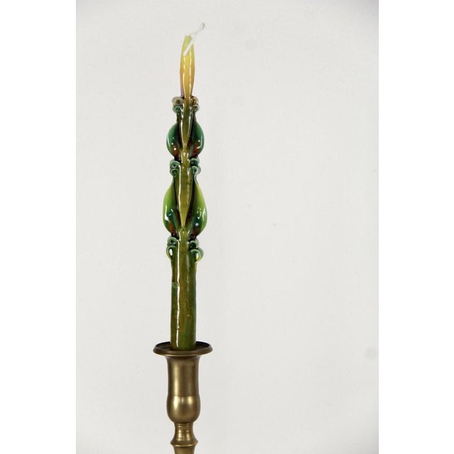 Vintage Brass Candleholders, 1950s, Set of 2 For Sale - Image 4 of 9