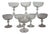 Engraved Crystal Champagne Coupes, 19th Century, 1890s, Set of 8 For Sale