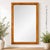 Elevate your entryway, bedroom, or living space with this magnificent vintage rectangular wall mirror from the highly...