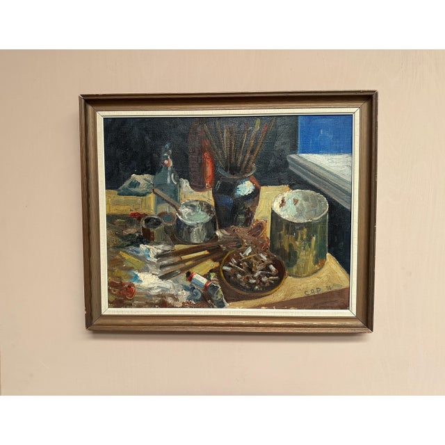 C.A.P., Still Life, 1936, Oil on Canvas, Framed For Sale - Image 6 of 15
