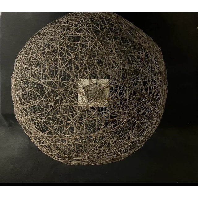 Large One-of-Kind Vintage Wire Sphere Sculpture by Scott Donadio (21” Round) For Sale - Image 6 of 9