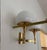 Wall Sconce in Gilded Metal and Opaline Glass, 1970 For Sale - Image 4 of 7