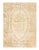 Drawn in Kerman’s distinctive floral style, this striking antique Persian medallion rug features a beautiful feminine...