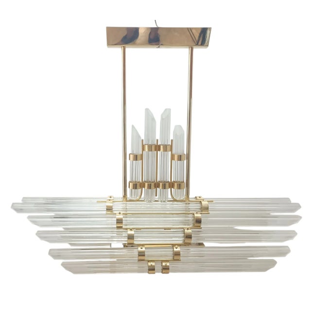 Goldenrod Mid-Century Murano Glass Lamp, 1960s For Sale - Image 8 of 12