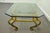 Vintage Arturo Pani Style Hollywood Regency Gold Gilt Iron & Glass Coffee Table For Sale - Image 4 of 10