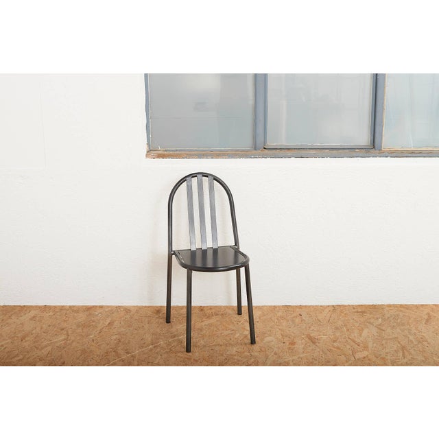 Model No. 222 Chair with Black Lacquered Tubular Steel from Robert Mallet Stevens For Sale - Image 12 of 13