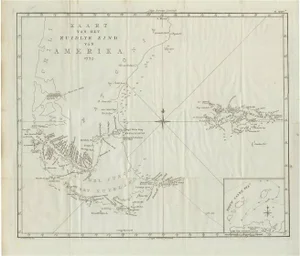 Antique Map of South America by J. Cook, 1775