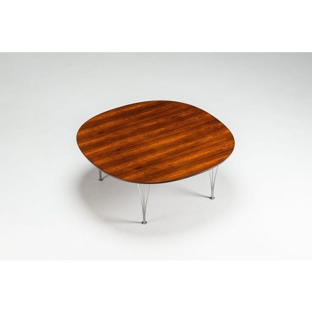 Mid-Century Modern Superellipse Coffee Table by Piet Hein & Bruno Mathsson for Fritz Hansen, Denmark, 1968 For Sale - Image 3 of 15