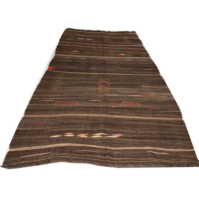 Moroccan Vintage Moroccan Throw 5'2 X 10'7 For Sale - Image 3 of 8