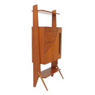 Mobile Bar Bookcase, 1960s For Sale