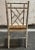 1970s Vintage Chinoiserie Style Faux Bamboo Accent, Desk or Vanity Chair C. 1970s For Sale - Image 5 of 9