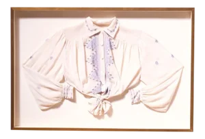 Framed Scandinavian Traditional Embroidered Blouse