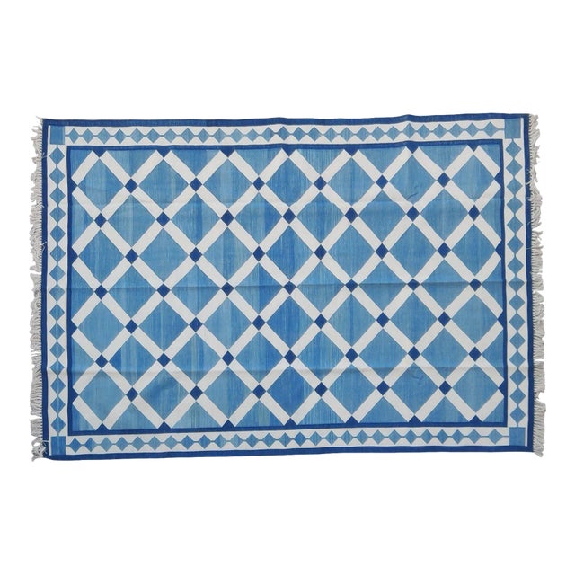 Arten Rug, 8x10, Blue For Sale