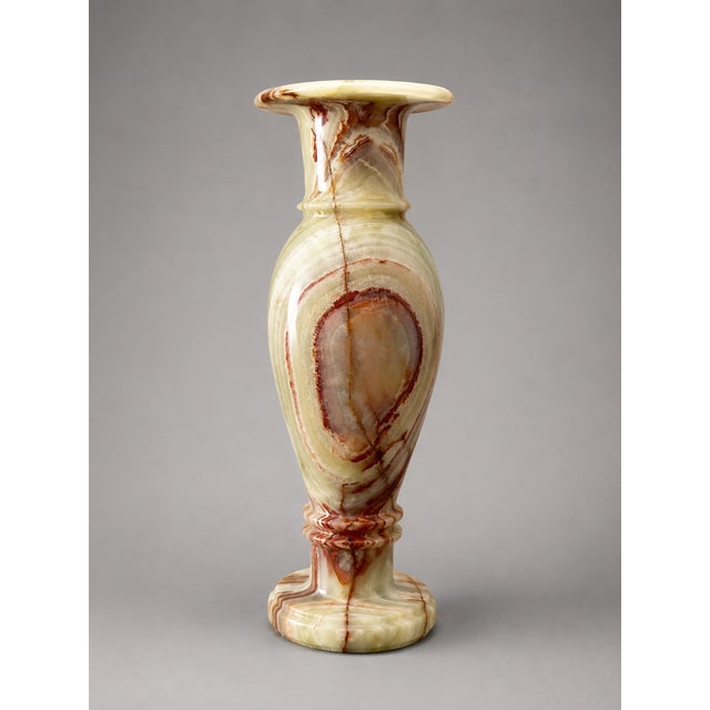 2020s Onyx Marble Vase – 24" X 8" Decorative Vase by Zarva Stone For Sale - Image 5 of 13