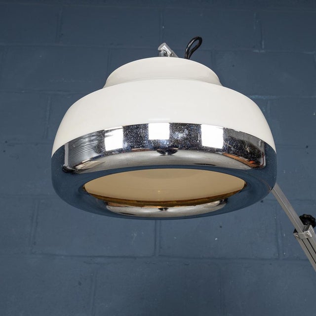 1970s Vintage Italian Extendable Arc Floor Lamp, 1970 For Sale - Image 5 of 11