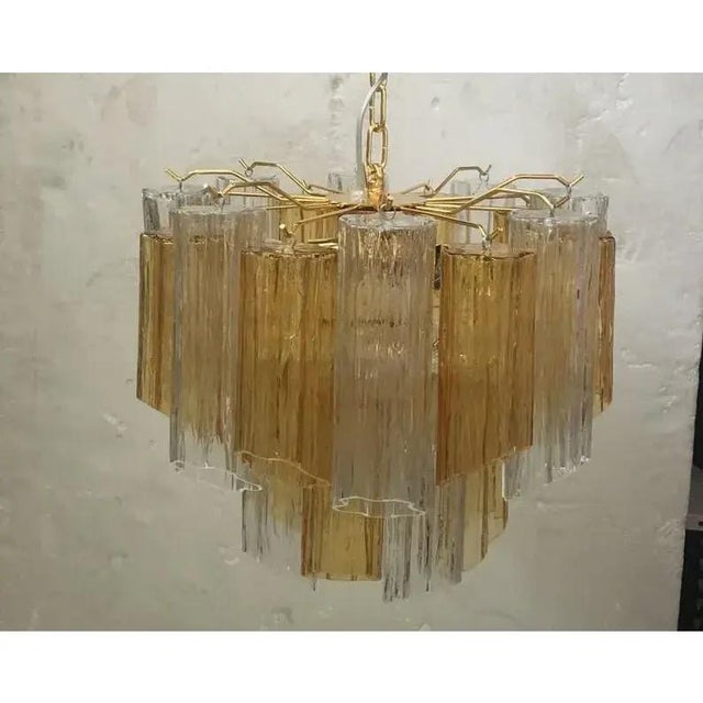 Gold Striking Contemporary Murano Glass Sputnik Chandelier in Multicolor, Inspired by Mazzega Style For Sale - Image 8 of 9
