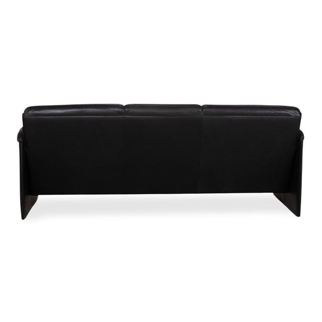 Leather Three-Seater Black Bora Sofa from Leolux For Sale - Image 10 of 12