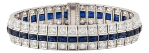 Early 20th Century Platinum Art Deco Period Bracelet