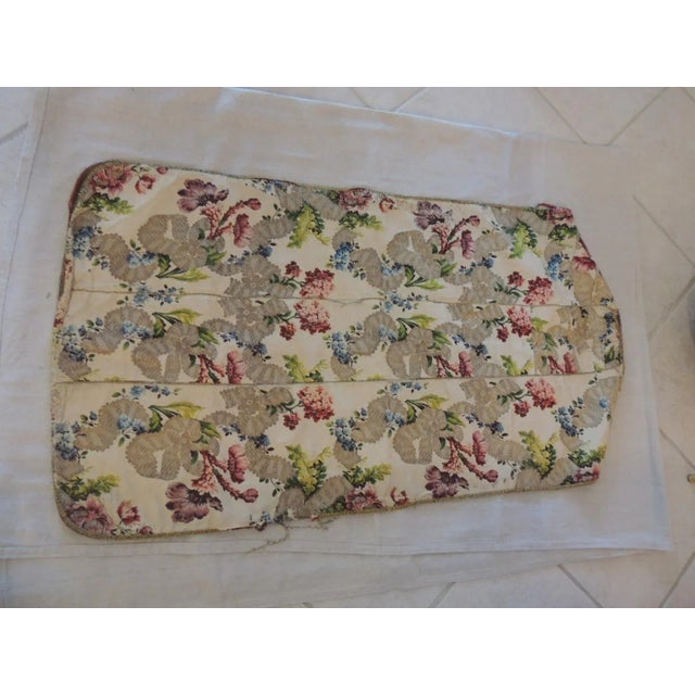 Antique Green and Gold Chasuble With Embroidered Silk and Metallic Threads For Sale - Image 4 of 7