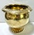 Hollywood Regency Hollywood Regency Brass Cachepot With Fluted Pedestal Ice Bucket For Sale - Image 3 of 10