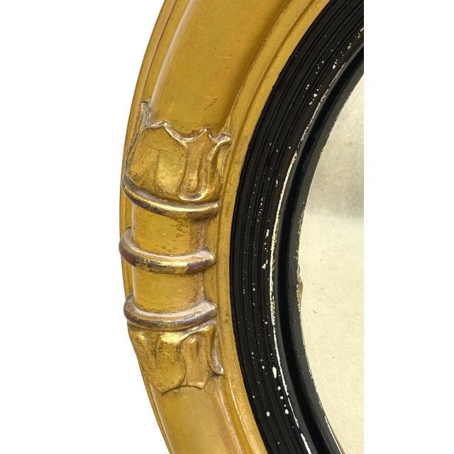 An Attractive Mid 19th Century Giltwood And Gesso, William IV Period, Circular Convex Wall Mirror, Of Very Elegant Small...